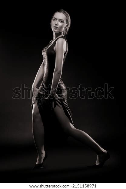 Beautiful Sexy Brunette Girl Posing On Stock Photo 2151158971 Shutterstock