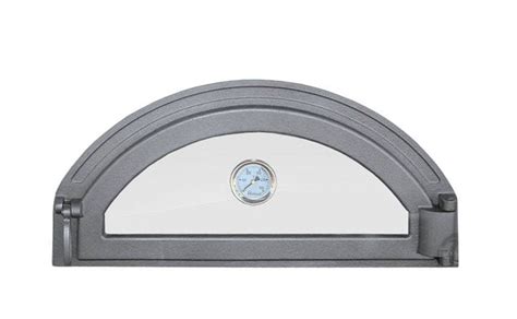 Bbqrolling Cast Iron Pizza Oven Door With Glass And Therm Etsy