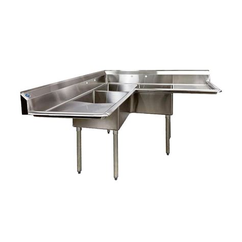 Elite Kitchen Supply 57 In Freestanding Stainless Steel Commercial Nsf 3 Compartments Sink