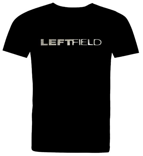 Leftfield Band Logo In Silver Full Cotton Black T Shirt Etsy