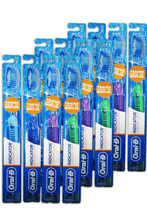 Oral B Indicator Toothbrushes 35 Compact Soft Colors Vary Pack Of 6