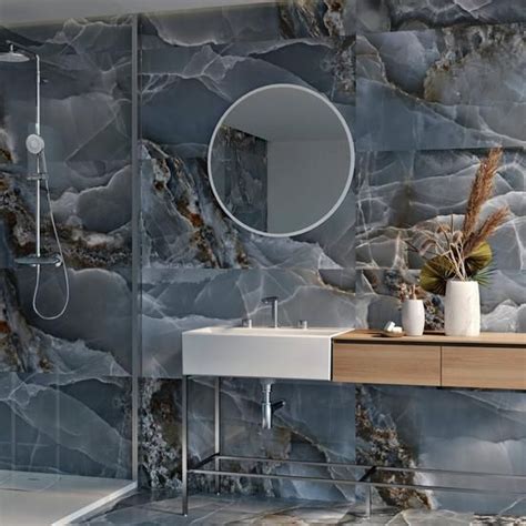 Belize Azul Polished Porcelain Tile Blue Tile Polished Porcelain