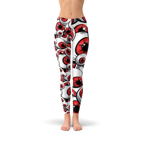 Eyeball Leggings Halloween Leggings Eyeball Pants Eyeball Etsy