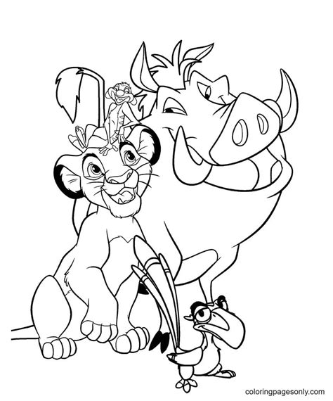 Lion King Zazu Coloring Pages