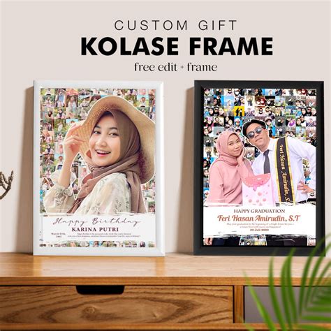 Jual Kado Bingkai Unik Mozaik Foto Ribbn Hadiah Kenangan Kado Wisuda