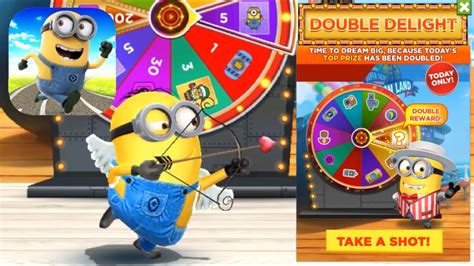 Cupid Minion Rush Prize Wheel Spins Double Delight Fullscreen Gameplay