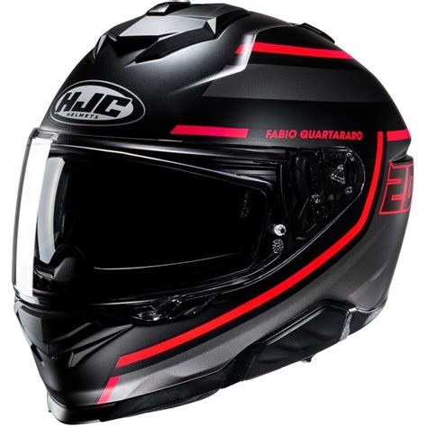 Casque Moto Int Gral Hjc I Fq Fabio Quartararo Mc Sf Noir Mat Rouge