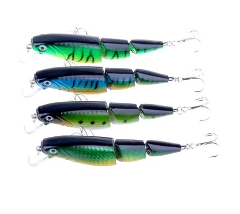 Hot 3 Sections Floating Lures Minnow Fishing Lure 10cm 14g Hard Bait