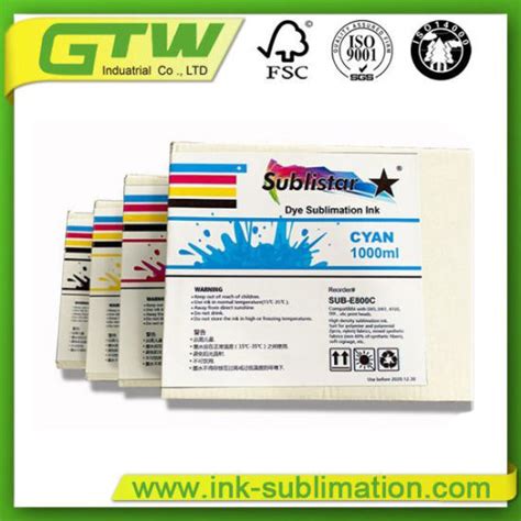 Sublistar Dye Sublimation Transfer Ink For Epson Printer China