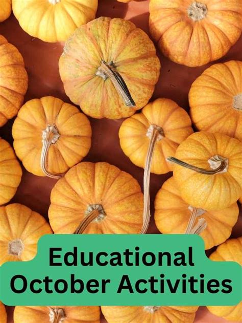 Educational October Activities For Kids ~ The Organized Homeschooler