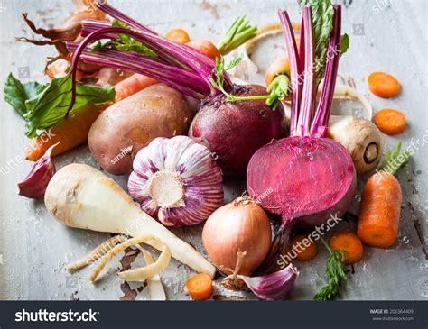 Assorted Types Root Vegetables Stock Photo 206364409 | Shutterstock