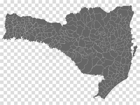 Mapa Em Branco Santa Catarina Do Brasil Mapa De Alta Qualidade Santa