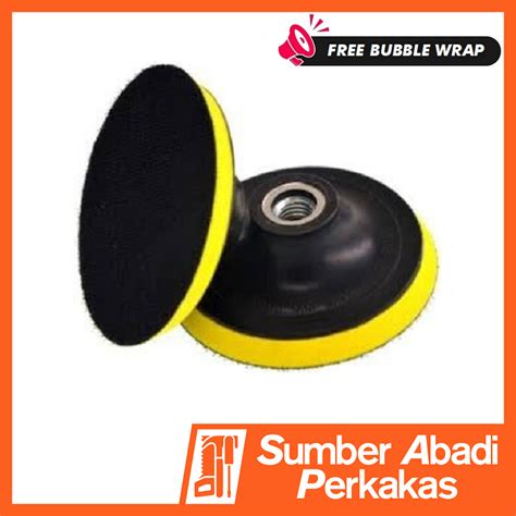 Jual Piringan Amplas 4 Inch Tatakan Hamplas Velcro Pad Mesin Poles