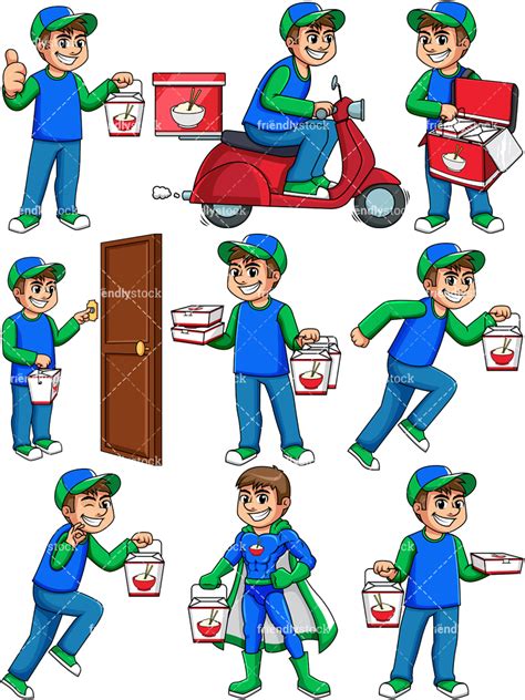 Delivery Man Vector At Collection Of Delivery Man