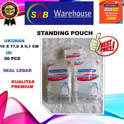 Jual Standing Pouch X Cm Stp Double Seal Kemasan Plastik Berdiri