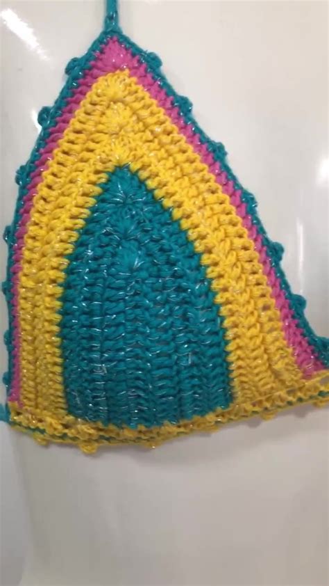 Women Crochet Bikini Maillot De Bain Femme Two Pieces Bikinis Set Costume Da Bagno Donna