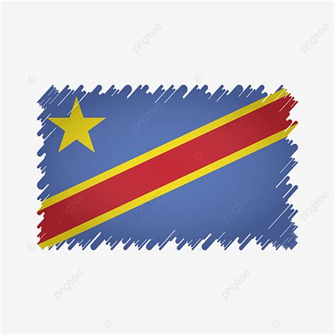 Democratic Congo Vector Art Png Democratic Republic Congo Flag With