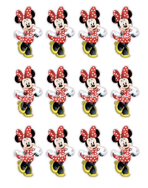 MINNIE MOUSE Cupcake Toppers Minnie Mouse Cupcake Toppers Printable