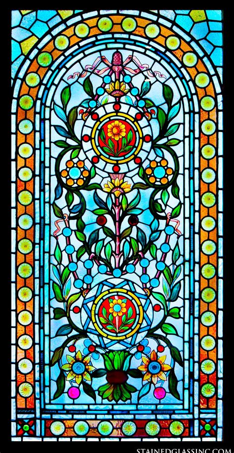 Floral Delight Stained Glass Window