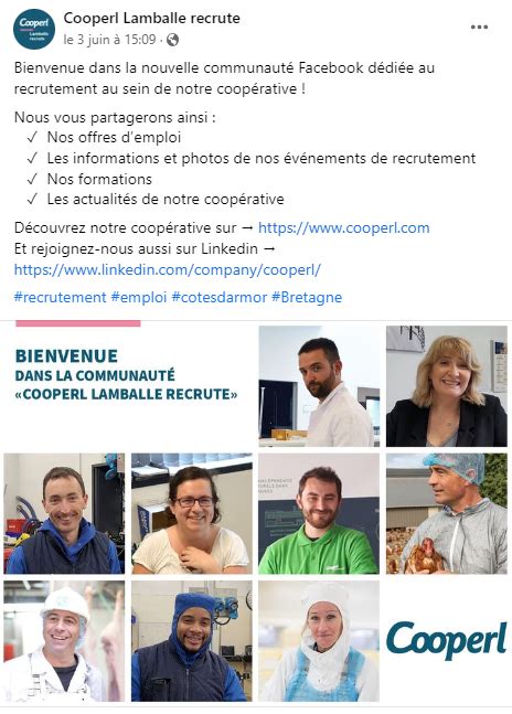 Lancement De La Page Facebook Cooperl Lamballe Recrute Cooperl