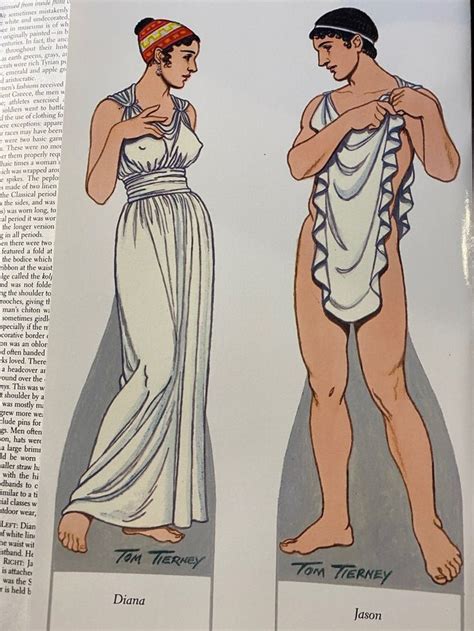 Ancient Greek Costumes Paper Dolls 2 Dolls And Finished Clothes History Of Costume Series 1999