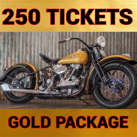 Raffle Tickets Gold Raffle Package Wheels Through Time