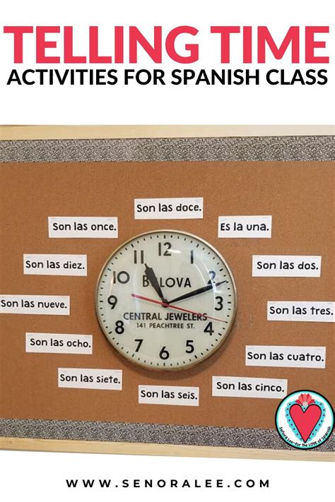 Telling Time In Spanish Activities For Spanish Class Artofit