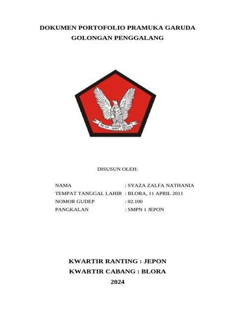 Dokumen Portofolio Pramuka Garuda Pdf