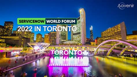 Meet Aavenir At Servicenow World Forum Live From Toronto Youtube