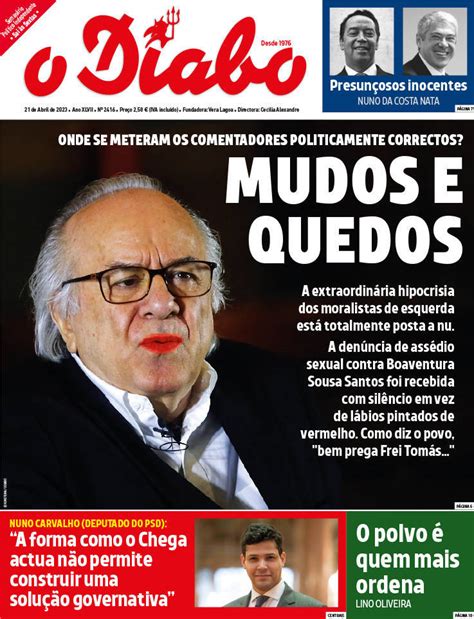 Capa Jornal O Diabo Abril Capasjornais Pt