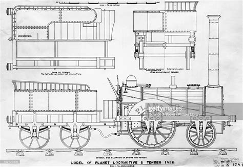 Stephenson's 'Planet' locomotive, 1830. Stephenson's 'Planet ...