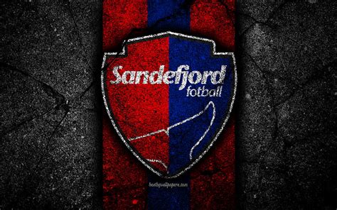 Sandefjord fc emblema eliteserien piedra negra fútbol noruega