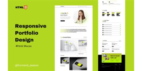 Modern Responsive Portfolio Website Design | Figma