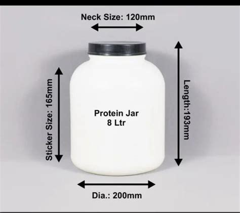 GENERIC White Protein Jar Container Weight 320 Grams Size 3 KG At