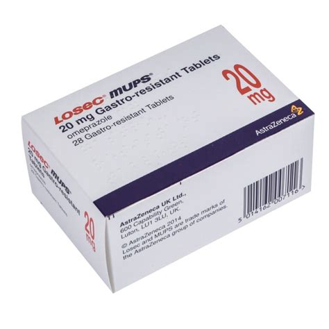 Buy Losec 20mg Mups Tablets Dispersible Losec Tablets Postmymeds