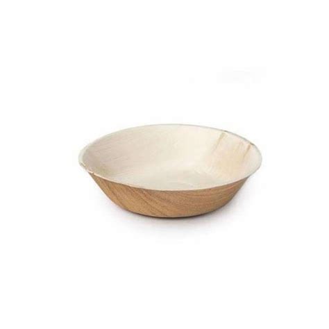 Round Palm Leaf Eco Friendly Disposable Soup Bowls Ounce