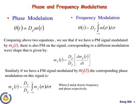 Ppt Chapter Am Fm And Digital Modulated Systems Phase Modulation