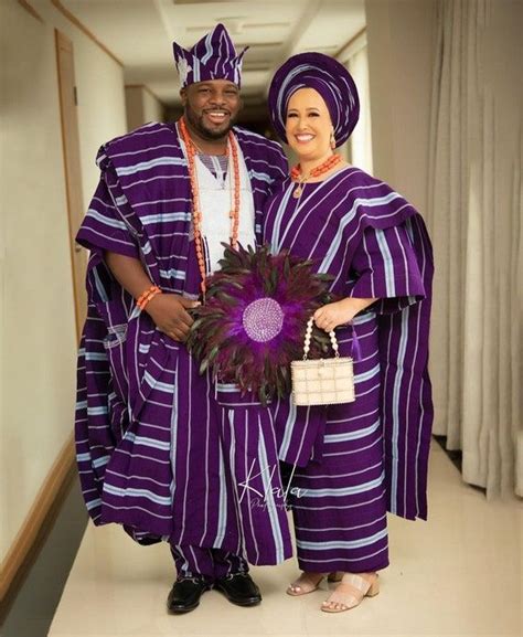 Couple Traditional Aso Oke Cotton Aso Oke For Couple Aso Oke Iro