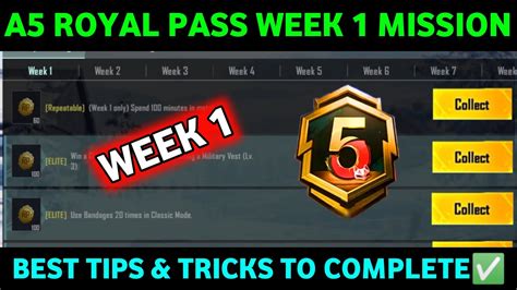 A Week Mission Pubg Week Missions Explained A Royal Pass Week