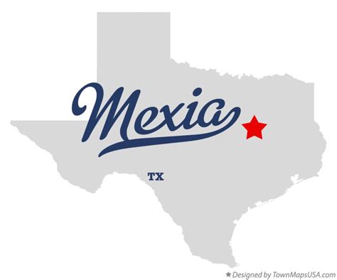 Map of Mexia, TX, Texas