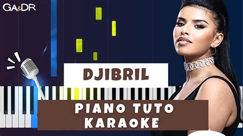 Imen Es Djibril Piano Fr Cover Tutoriel KARAOKE Paroles YouTube