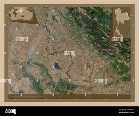 Nakhon Phanom Province Of Thailand Low Resolution Satellite Map