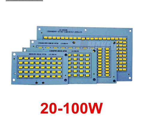 Aluminium 50W Flood Light MCPCB With High Lumen Single Min Hole Size