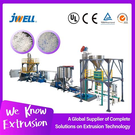 Jwell Biodegradable Plastic Pbat Pla Granules Making Machine With Twin