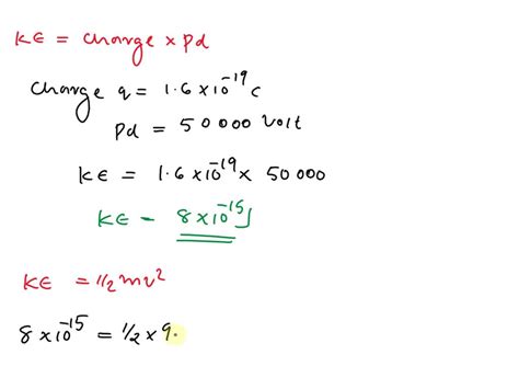 Solved Calculate The Velocity And Kinetic Energy With Which The