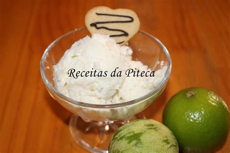 Gelado de lima limão Receitas da Piteca