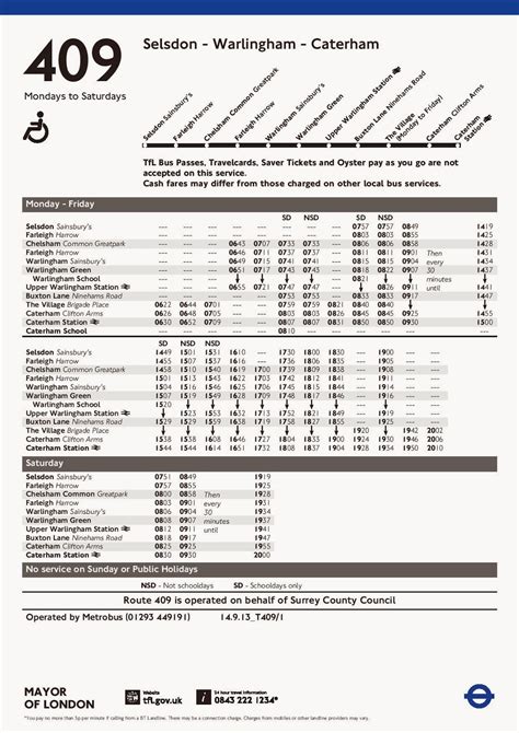 State Bus Routesfare Schedule Information Online Uk Bus Selsdon