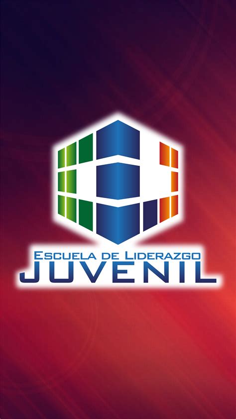 The Logo For Esculla De Liderazo Juvenil On A Red And Purple Background