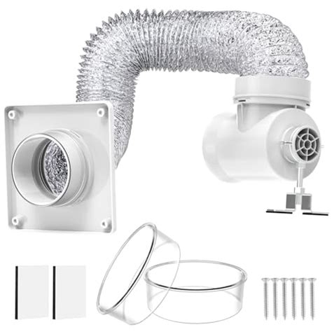 Eazy2hD Dryer Vent Hose Connector Kit-Dryer Vent Duct(4 inch 5 feet),2 types Dryer Duct ...