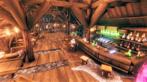 Valheim Tavern Interior The Pilgrimz Project Viking House Base